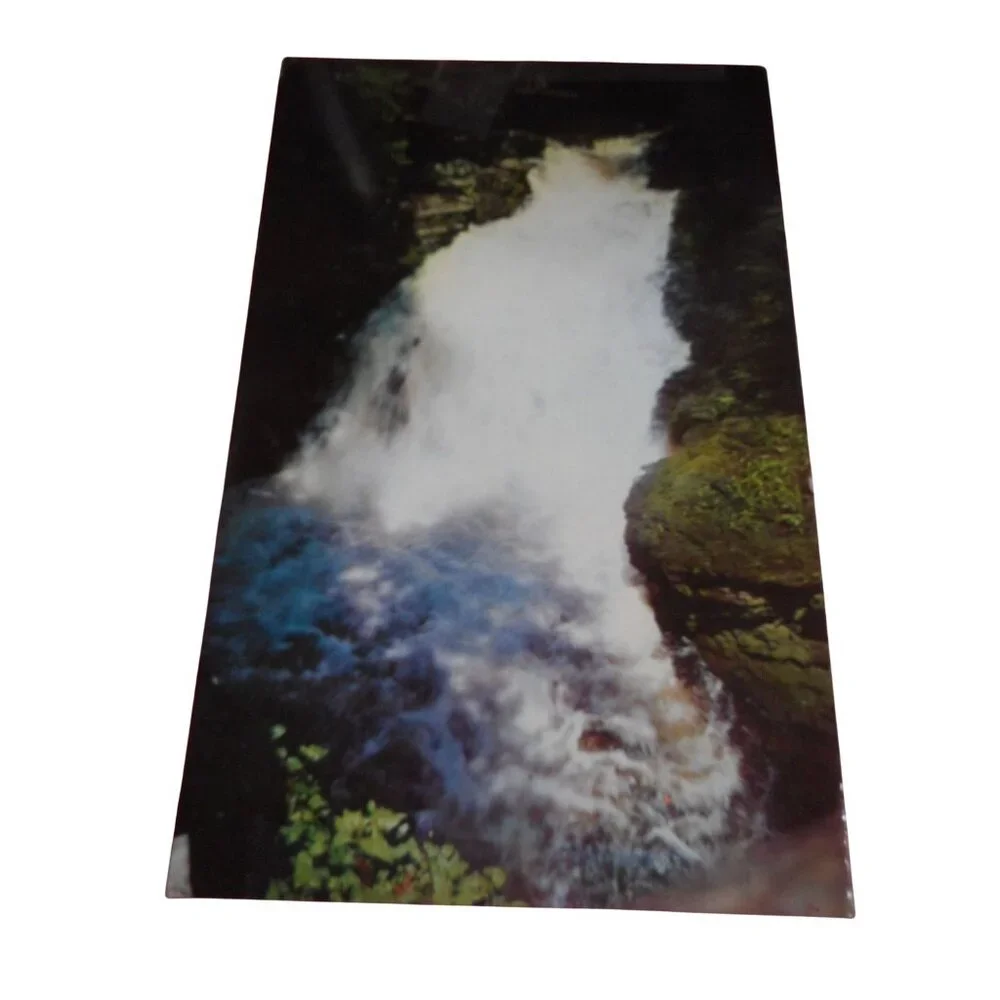 Vintage Postcard unposted waterfall 1st Falls Winona's Falls PA 60s Stroudsburg